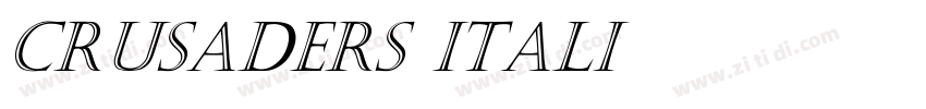 Crusaders itali字体转换